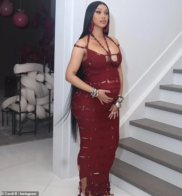 Pregnant Cardi B rocks sheer dress with cutouts as she celebrates 33rd birthday: 'The Jesus year' | Daily Mail Online