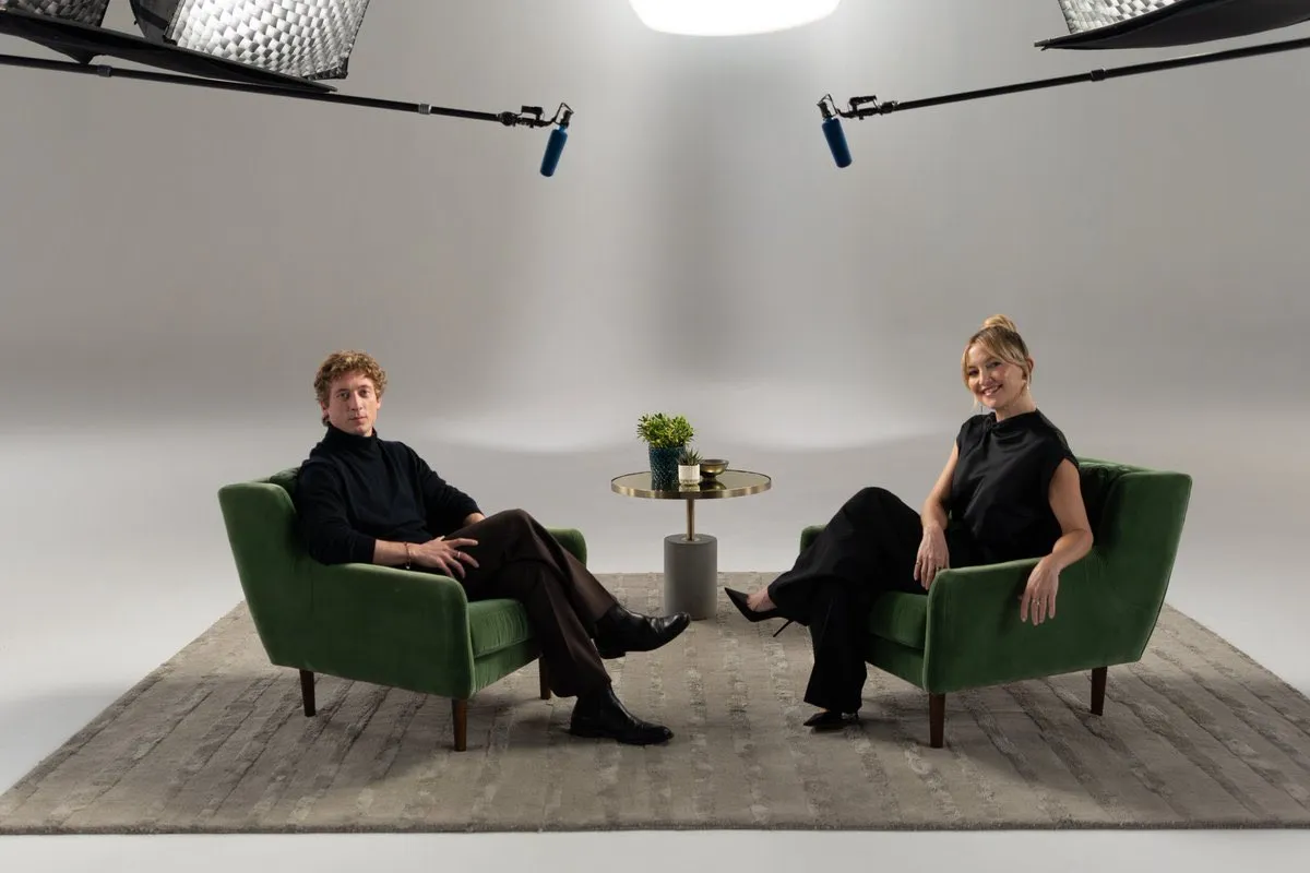 Jeremy Allen White and Kate Hudson for Variety's Actors on Actors