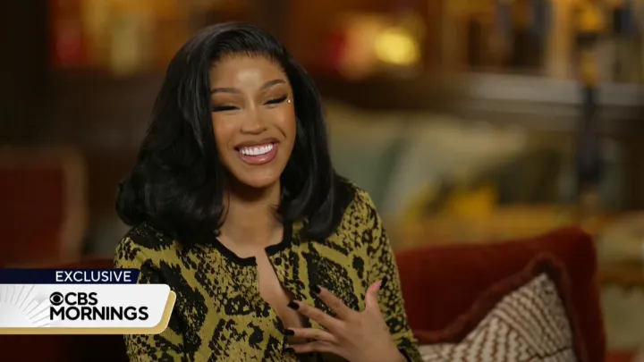 Go support my album, 'cause I'm a mother of four now&rdquo;: @iamcardib  exclusively reveals to @GayleKing that the rumors are true &mdash; she is  expecting a child with her boyfriend, NFL star